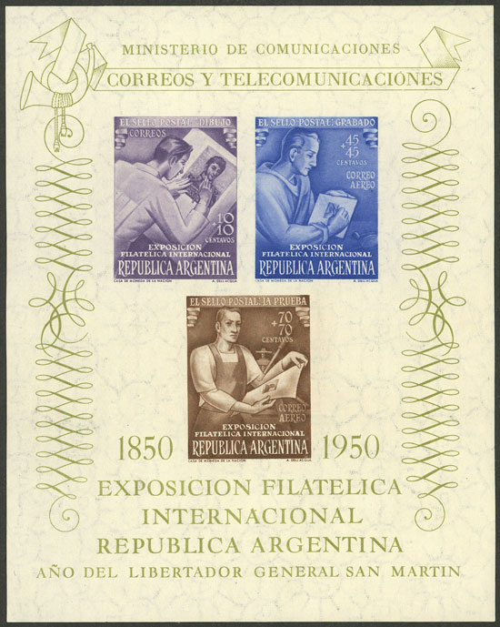 Lot 1106 - Argentina souvenir sheets - Guillermo Jalil - Philatino Auction # 2348 ARGENTINA: General auction with material of all periods, including rarities Lot 1106 - Argentina souvenir sheets - Guillermo Jalil - Philatino Auction # 2348 ARGENTINA: General auction with material of all periods, including rarities