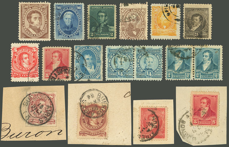 Lot 1489 - Argentina Lots and Collections -  Guillermo Jalil - Philatino Auction # 2348 ARGENTINA: General auction with material of all periods, including rarities
