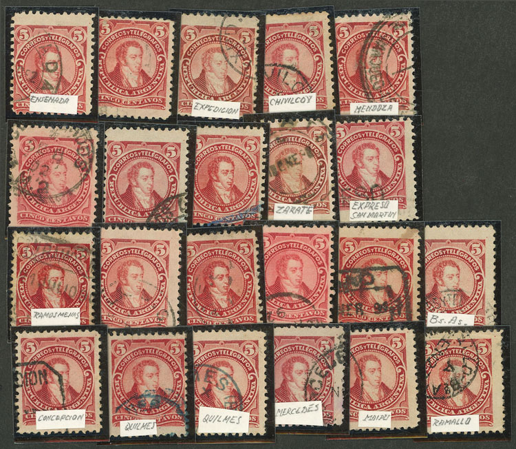 Lot 1490 - Argentina Lots and Collections -  Guillermo Jalil - Philatino Auction # 2348 ARGENTINA: General auction with material of all periods, including rarities