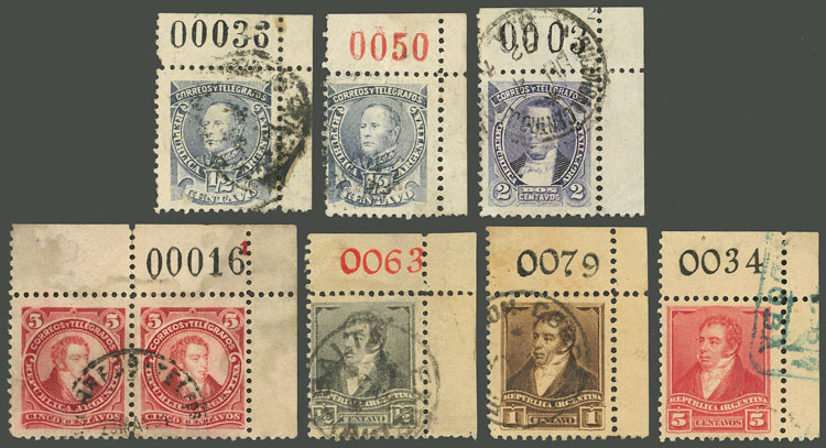 Lot 235 - Argentina general issues -  Guillermo Jalil - Philatino Auction # 2348 ARGENTINA: General auction with material of all periods, including rarities