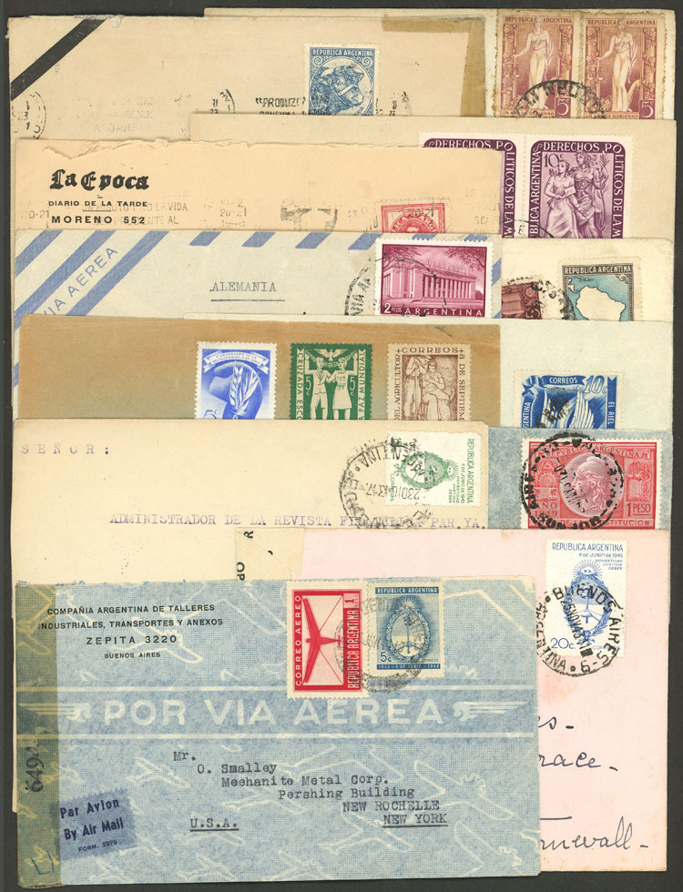 Lot 1384 - Argentina postal history -  Guillermo Jalil - Philatino Auction # 2348 ARGENTINA: General auction with material of all periods, including rarities