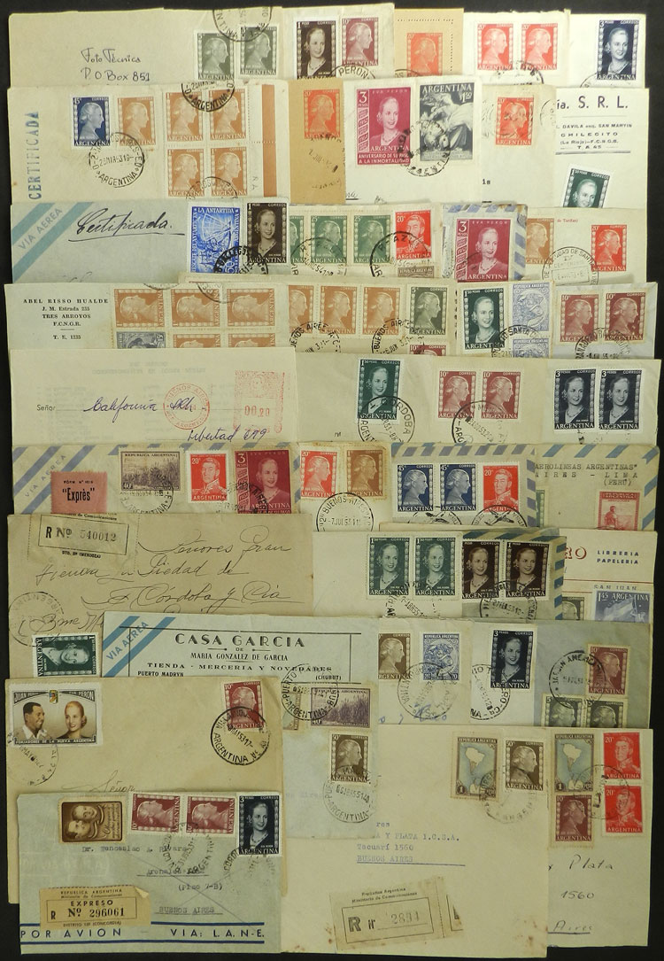 Lot 1414 - Argentina postal history -  Guillermo Jalil - Philatino Auction # 2348 ARGENTINA: General auction with material of all periods, including rarities