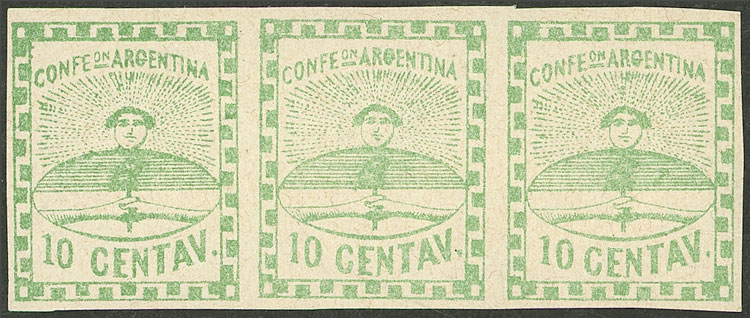 Lot 71 - Argentina confederation -  Guillermo Jalil - Philatino Auction # 2348 ARGENTINA: General auction with material of all periods, including rarities