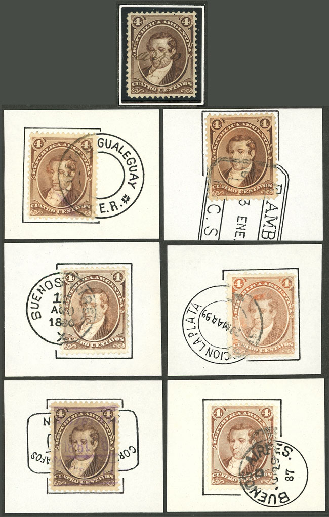 Lot 177 - Argentina general issues -  Guillermo Jalil - Philatino Auction # 2348 ARGENTINA: General auction with material of all periods, including rarities