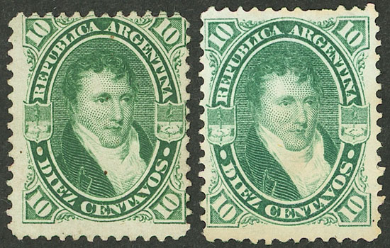 Lot 185 - Argentina general issues -  Guillermo Jalil - Philatino Auction # 2348 ARGENTINA: General auction with material of all periods, including rarities