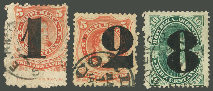 Lot 197 - Argentina general issues -  Guillermo Jalil - Philatino Auction # 2348 ARGENTINA: General auction with material of all periods, including rarities