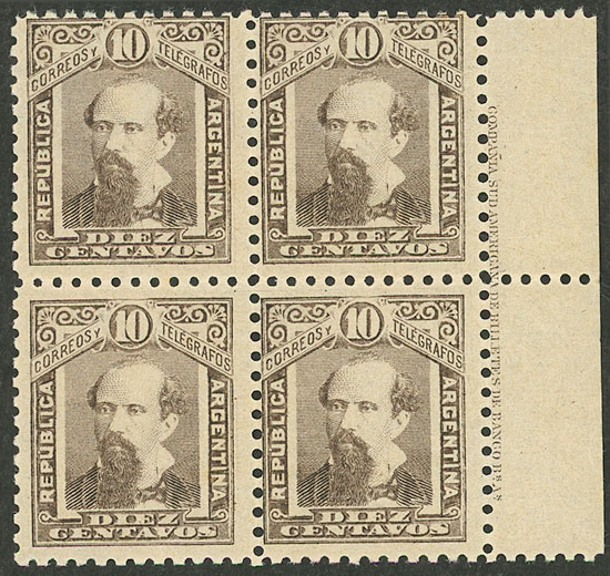 Lot 245 - Argentina general issues -  Guillermo Jalil - Philatino Auction # 2348 ARGENTINA: General auction with material of all periods, including rarities