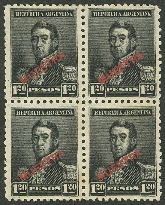 Lot 284 - Argentina general issues -  Guillermo Jalil - Philatino Auction # 2348 ARGENTINA: General auction with material of all periods, including rarities