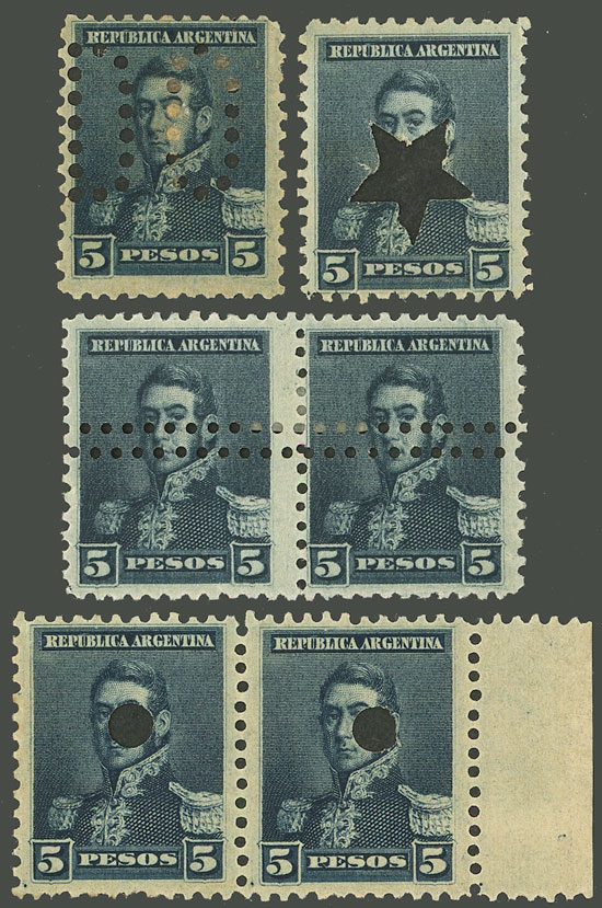 Lot 286 - Argentina general issues -  Guillermo Jalil - Philatino Auction # 2348 ARGENTINA: General auction with material of all periods, including rarities