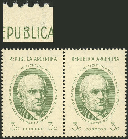 Lot 552 - Argentina general issues -  Guillermo Jalil - Philatino Auction # 2348 ARGENTINA: General auction with material of all periods, including rarities
