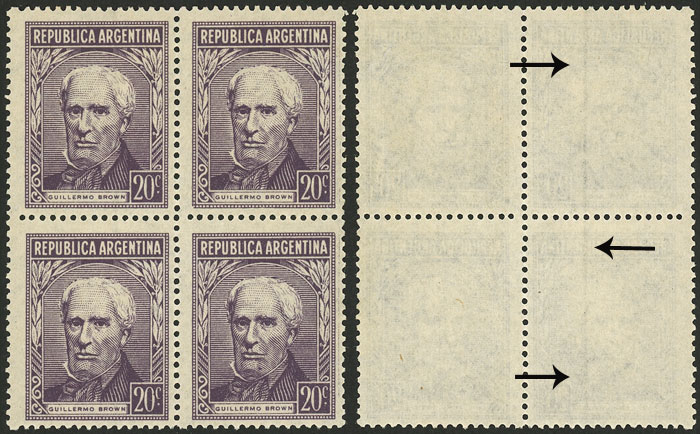 Lot 676 - Argentina general issues -  Guillermo Jalil - Philatino Auction # 2348 ARGENTINA: General auction with material of all periods, including rarities