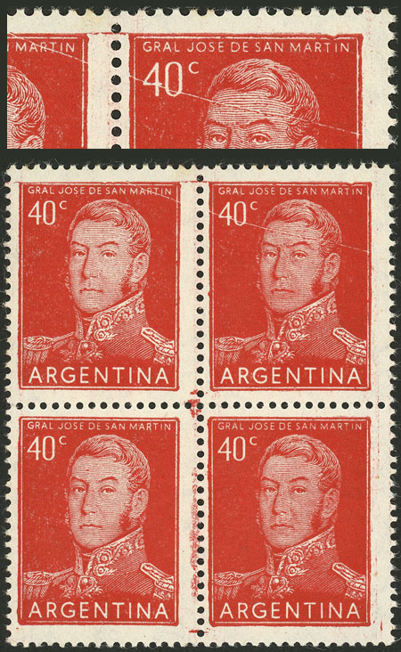 Lot 681 - Argentina general issues -  Guillermo Jalil - Philatino Auction # 2348 ARGENTINA: General auction with material of all periods, including rarities