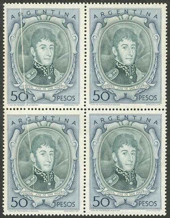 Lot 703 - Argentina general issues -  Guillermo Jalil - Philatino Auction # 2348 ARGENTINA: General auction with material of all periods, including rarities