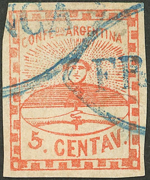 Lot 62 - Argentina confederation -  Guillermo Jalil - Philatino Auction # 2348 ARGENTINA: General auction with material of all periods, including rarities