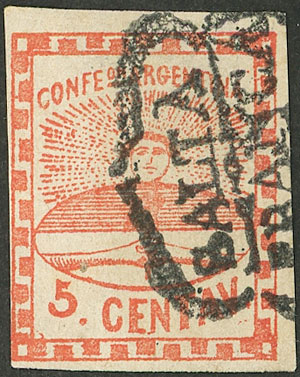 Lot 65 - Argentina confederation -  Guillermo Jalil - Philatino Auction # 2348 ARGENTINA: General auction with material of all periods, including rarities