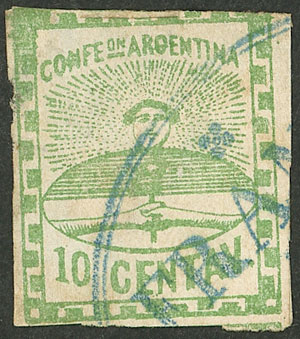 Lot 73 - Argentina confederation -  Guillermo Jalil - Philatino Auction # 2348 ARGENTINA: General auction with material of all periods, including rarities
