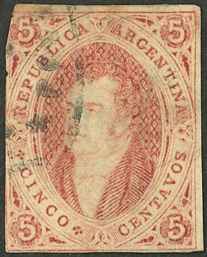 Lot 157 - Argentina rivadavias -  Guillermo Jalil - Philatino Auction # 2348 ARGENTINA: General auction with material of all periods, including rarities