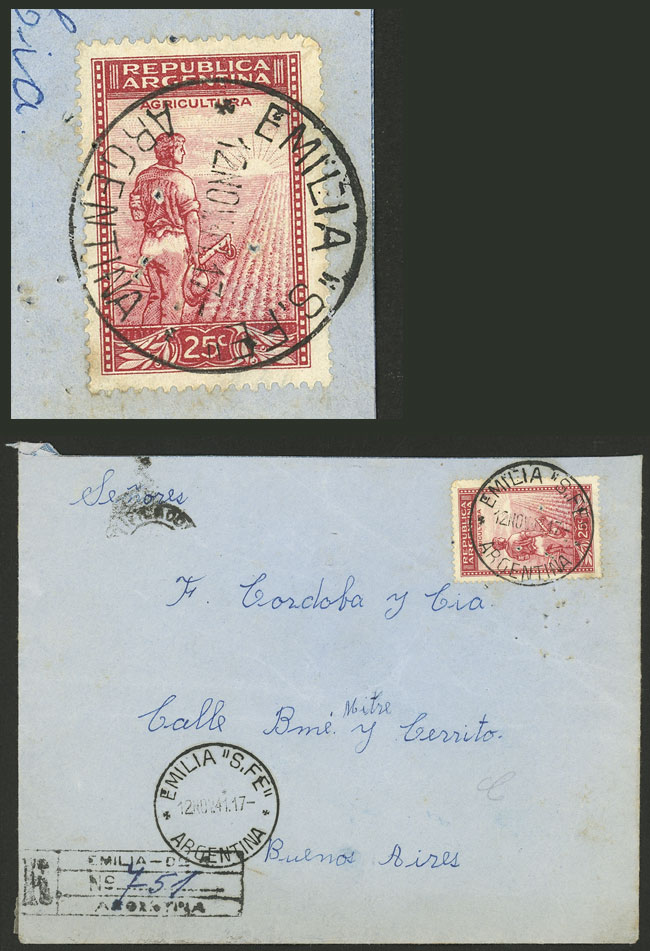 Lot 1379 - Argentina postal history -  Guillermo Jalil - Philatino Auction # 2348 ARGENTINA: General auction with material of all periods, including rarities