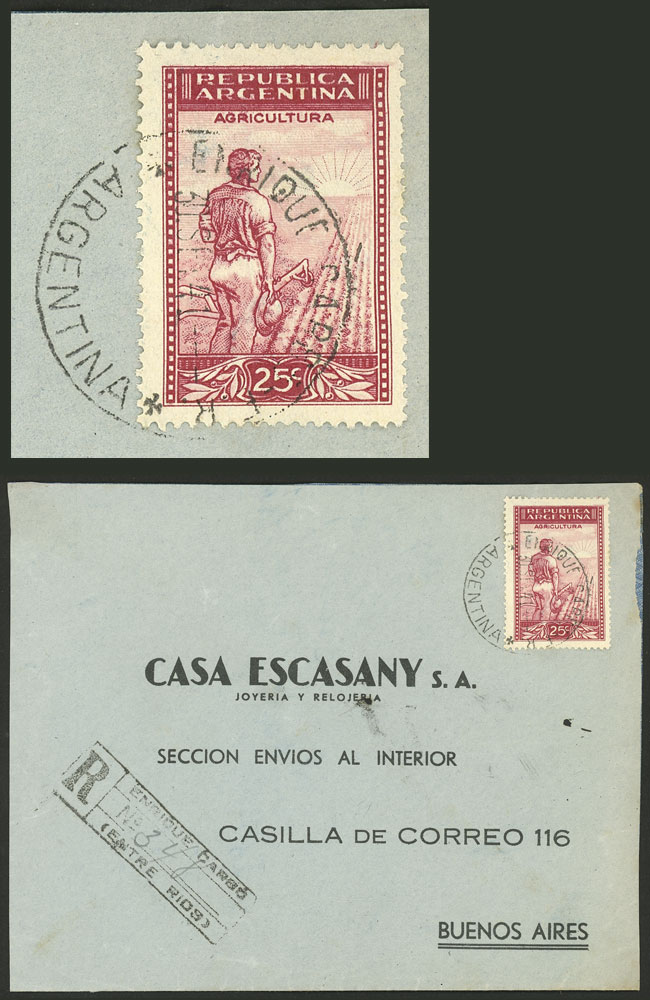 Lot 1378 - Argentina postal history -  Guillermo Jalil - Philatino Auction # 2348 ARGENTINA: General auction with material of all periods, including rarities
