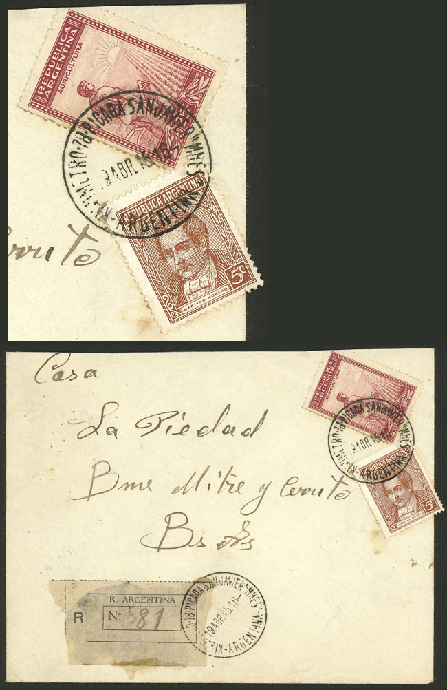 Lot 1389 - Argentina postal history -  Guillermo Jalil - Philatino Auction # 2348 ARGENTINA: General auction with material of all periods, including rarities