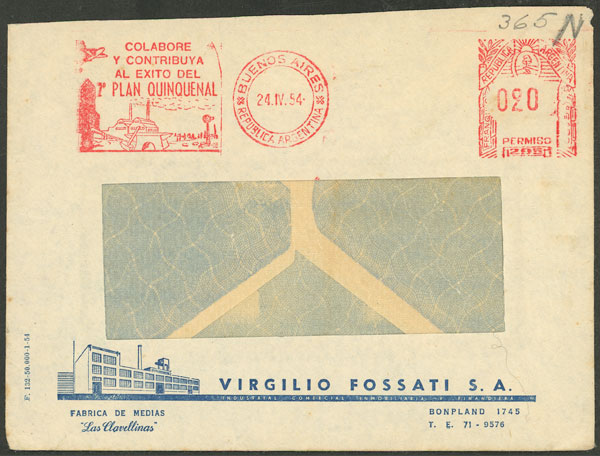 Lot 1419 - Argentina postal history -  Guillermo Jalil - Philatino Auction # 2348 ARGENTINA: General auction with material of all periods, including rarities