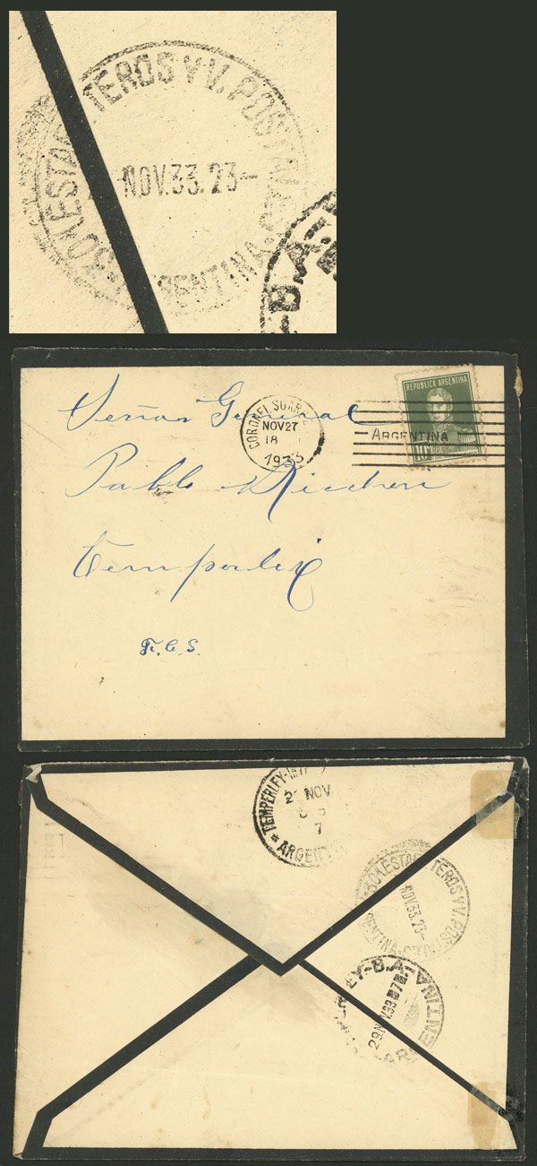 Lot 1364 - Argentina postal history - Guillermo Jalil - Philatino Auction # 2348 ARGENTINA: General auction with material of all periods, including rarities Lot 1364 - Argentina postal history - Guillermo Jalil - Philatino Auction # 2348 ARGENTINA: General auction with material of all periods, including rarities