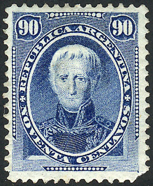 Lot 192 - Argentina general issues -  Guillermo Jalil - Philatino Auction # 2348 ARGENTINA: General auction with material of all periods, including rarities