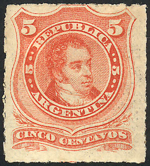Lot 199 - Argentina general issues -  Guillermo Jalil - Philatino Auction # 2348 ARGENTINA: General auction with material of all periods, including rarities