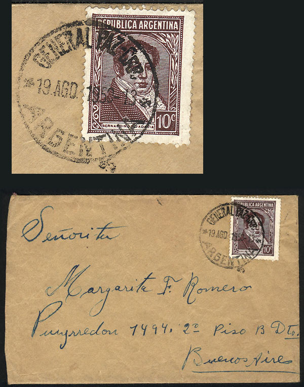Lot 1406 - Argentina postal history -  Guillermo Jalil - Philatino Auction # 2348 ARGENTINA: General auction with material of all periods, including rarities