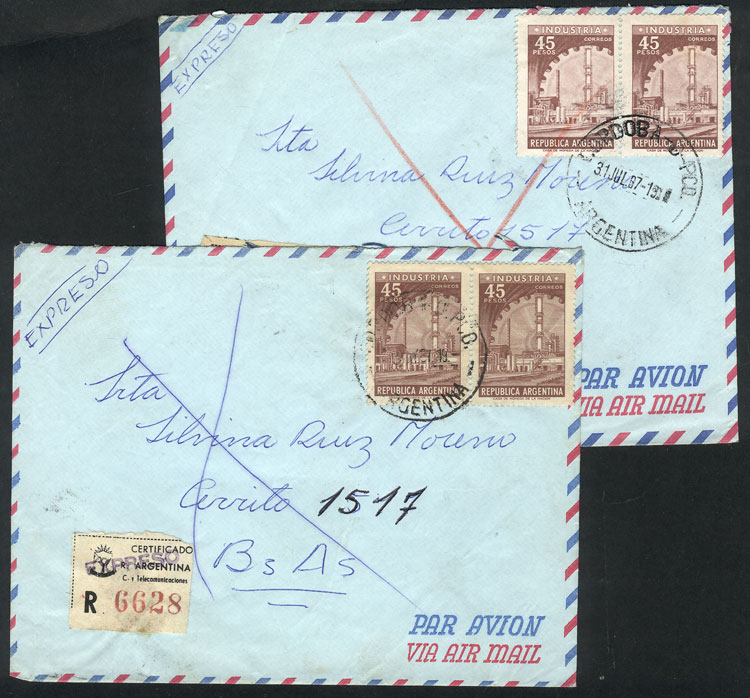 Lot 1450 - Argentina postal history - Guillermo Jalil - Philatino Auction # 2348 ARGENTINA: General auction with material of all periods, including rarities Lot 1450 - Argentina postal history - Guillermo Jalil - Philatino Auction # 2348 ARGENTINA: General auction with material of all periods, including rarities
