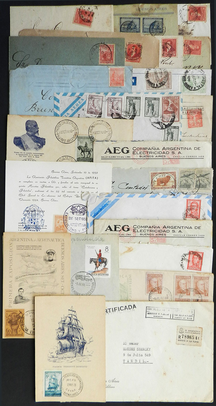Lot 1481 - Argentina postal history -  Guillermo Jalil - Philatino Auction # 2348 ARGENTINA: General auction with material of all periods, including rarities