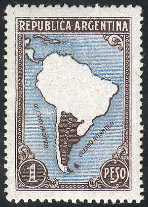 Lot 504 - Argentina general issues -  Guillermo Jalil - Philatino Auction # 2348 ARGENTINA: General auction with material of all periods, including rarities