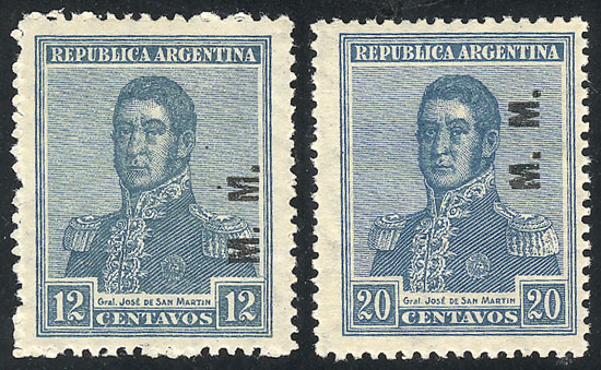 Lot 1208 - Argentina official stamps - Guillermo Jalil - Philatino Auction # 2348 ARGENTINA: General auction with material of all periods, including rarities Lot 1208 - Argentina official stamps - Guillermo Jalil - Philatino Auction # 2348 ARGENTINA: General auction with material of all periods, including rarities