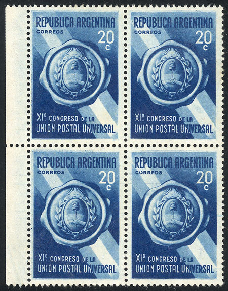 Lot 560 - Argentina general issues -  Guillermo Jalil - Philatino Auction # 2348 ARGENTINA: General auction with material of all periods, including rarities