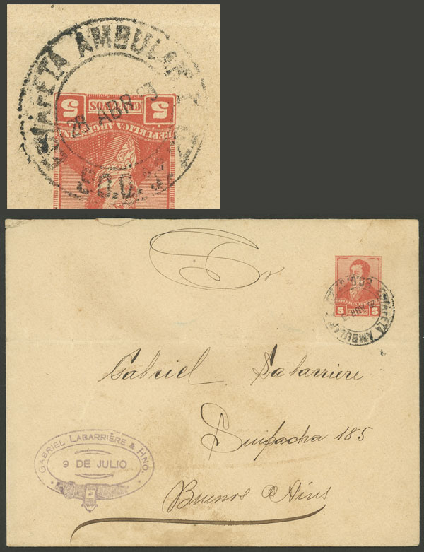 Lot 133 - Argentina postal history -  Guillermo Jalil - Philatino Auction # 2349 ARGENTINA: Special end-of-the year auction