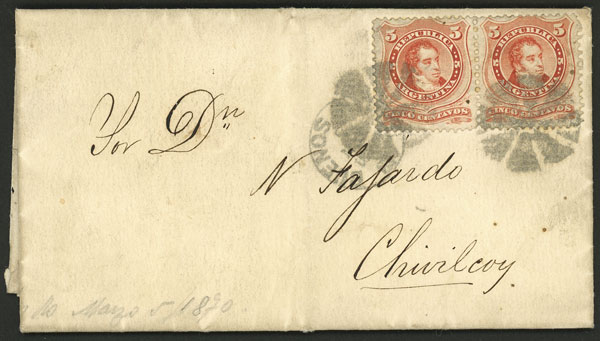 Lot 130 - Argentina postal history -  Guillermo Jalil - Philatino Auction # 2349 ARGENTINA: Special end-of-the year auction