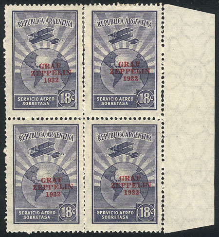 Lot 1123 - Argentina airmail - Guillermo Jalil - Philatino Auction # 2401 ARGENTINA: Lot 1123 - Argentina airmail - Guillermo Jalil - Philatino Auction # 2401 ARGENTINA: