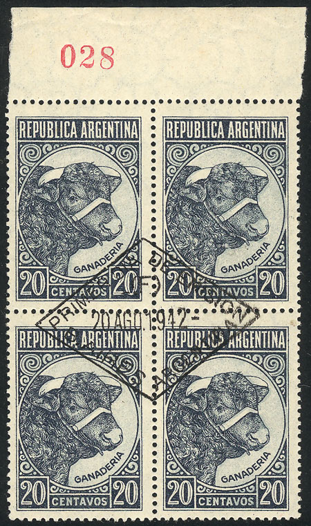 Lot 545 - Argentina general issues - Guillermo Jalil - Philatino Auction # 2401 ARGENTINA: Lot 545 - Argentina general issues - Guillermo Jalil - Philatino Auction # 2401 ARGENTINA: