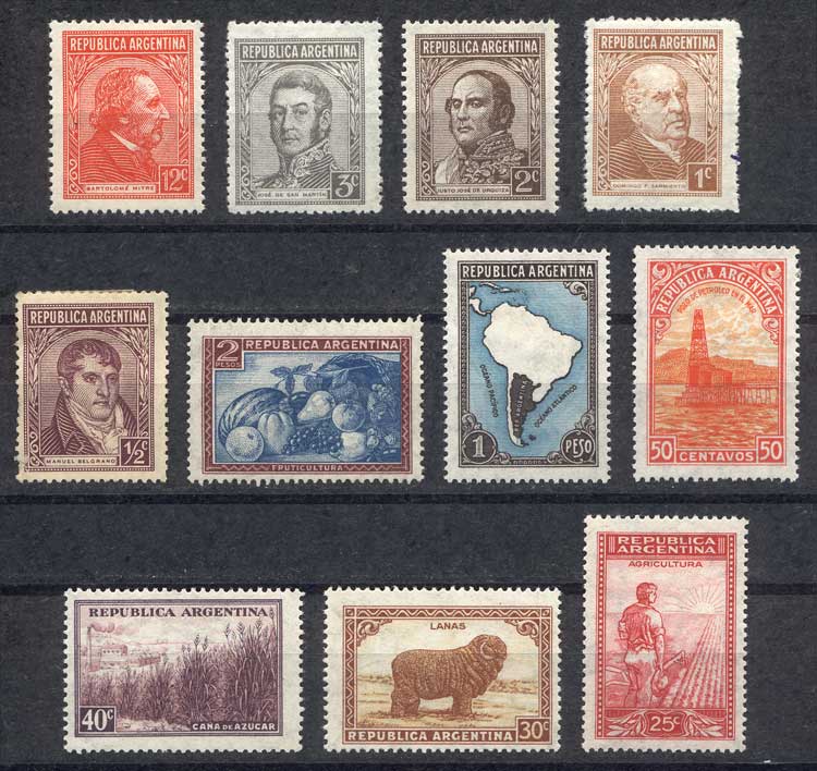 Lot 461 - Argentina general issues -  Guillermo Jalil - Philatino Auction # 2401 ARGENTINA: 