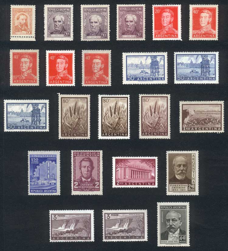 Lot 656 - Argentina general issues -  Guillermo Jalil - Philatino Auction # 2401 ARGENTINA: 