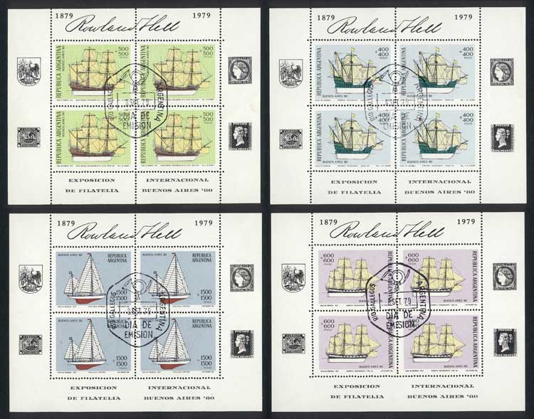 Lot 1162 - Argentina souvenir sheets - Guillermo Jalil - Philatino Auction # 2401 ARGENTINA: Lot 1162 - Argentina souvenir sheets - Guillermo Jalil - Philatino Auction # 2401 ARGENTINA: