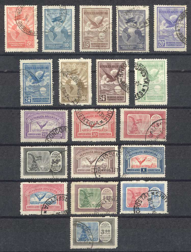 Lot 1119 - Argentina airmail - Guillermo Jalil - Philatino Auction # 2401 ARGENTINA: Lot 1119 - Argentina airmail - Guillermo Jalil - Philatino Auction # 2401 ARGENTINA: