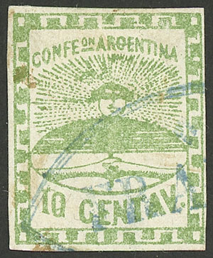 Lot 56 - Argentina confederation - Guillermo Jalil - Philatino Auction # 2401 ARGENTINA: Lot 56 - Argentina confederation - Guillermo Jalil - Philatino Auction # 2401 ARGENTINA: