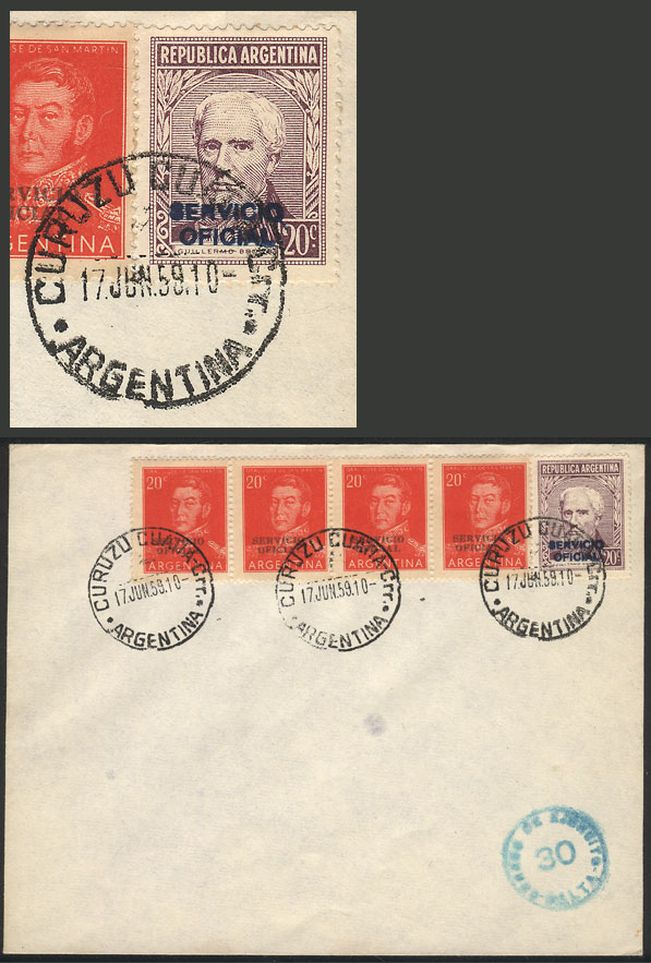Lot 1410 - Argentina postal history - Guillermo Jalil - Philatino Auction # 2401 ARGENTINA: Lot 1410 - Argentina postal history - Guillermo Jalil - Philatino Auction # 2401 ARGENTINA: