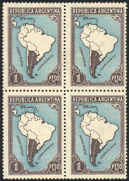 Lot 450 - Argentina general issues - Guillermo Jalil - Philatino Auction # 2401 ARGENTINA: Lot 450 - Argentina general issues - Guillermo Jalil - Philatino Auction # 2401 ARGENTINA:
