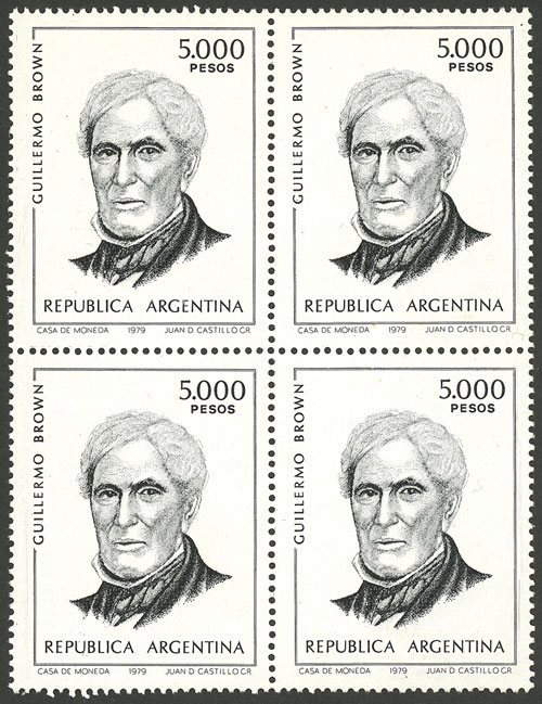 Lot 974 - Argentina general issues -  Guillermo Jalil - Philatino Auction # 2401 ARGENTINA: 