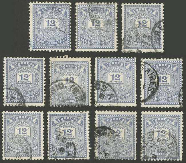 Lot 176 - Argentina general issues -  Guillermo Jalil - Philatino Auction # 2401 ARGENTINA: 