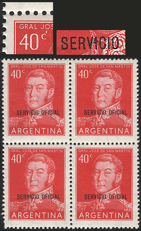 Lot 1295 - Argentina official stamps -  Guillermo Jalil - Philatino Auction # 2401 ARGENTINA: 