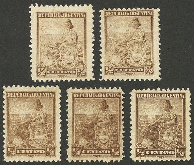 Lot 266 - Argentina general issues - Guillermo Jalil - Philatino Auction # 2401 ARGENTINA: Lot 266 - Argentina general issues - Guillermo Jalil - Philatino Auction # 2401 ARGENTINA: