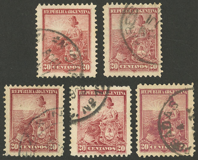 Lot 287 - Argentina general issues - Guillermo Jalil - Philatino Auction # 2401 ARGENTINA: Lot 287 - Argentina general issues - Guillermo Jalil - Philatino Auction # 2401 ARGENTINA: